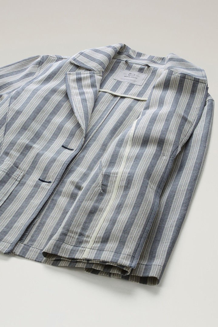 Marine Jacket in Cotton and Linen Multicolor photo 4 | Woolrich