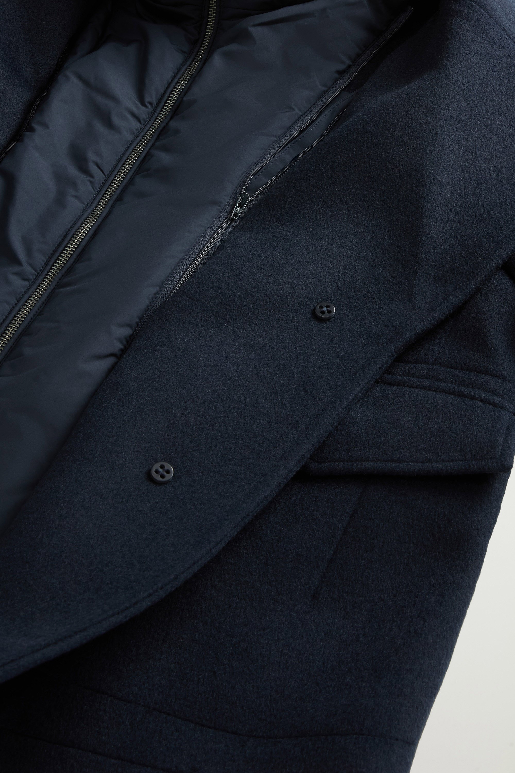 MELTON WOOL 2IN1 PEACOAT Blue photo 8 | Woolrich