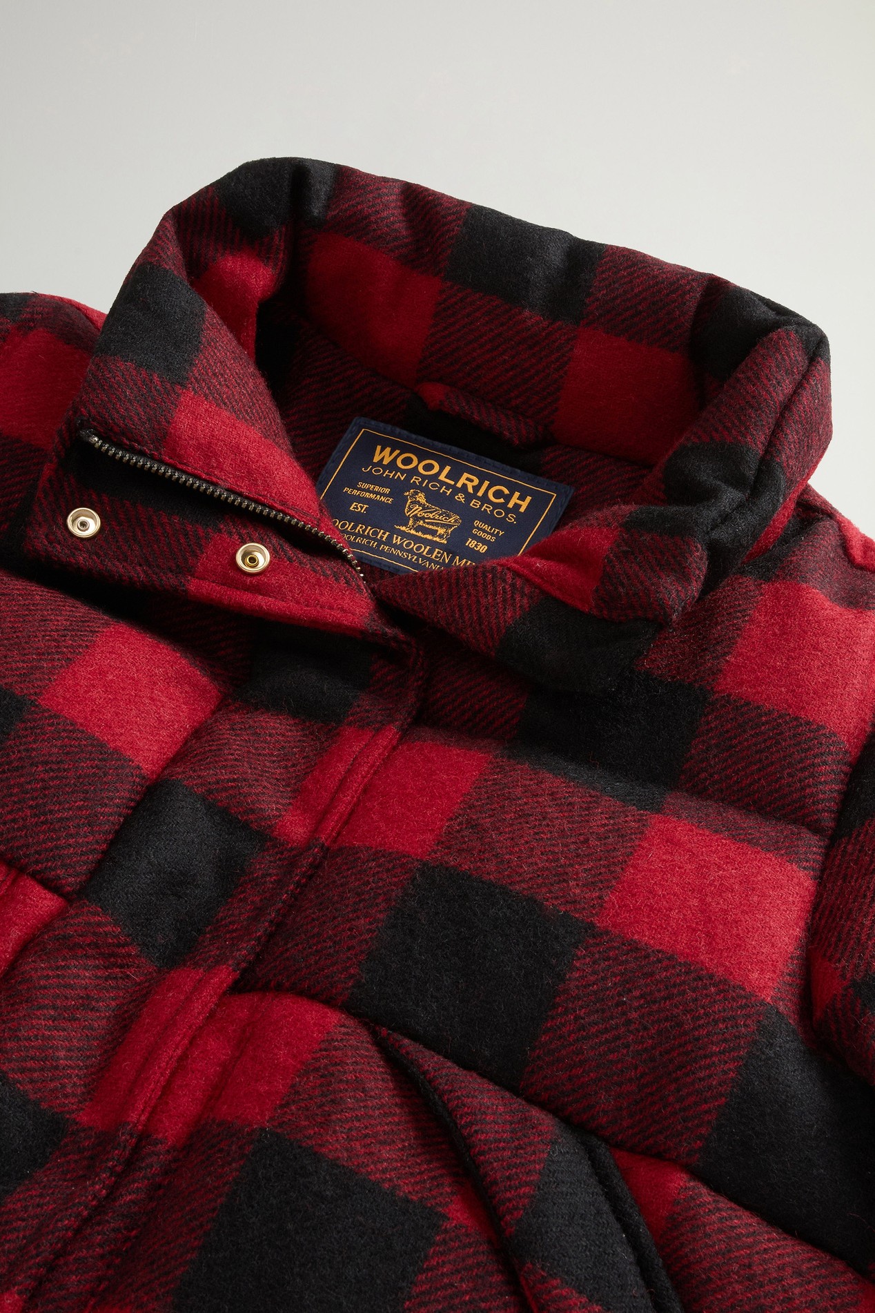 WOOL PUFFER JACKET Red photo 6 | Woolrich
