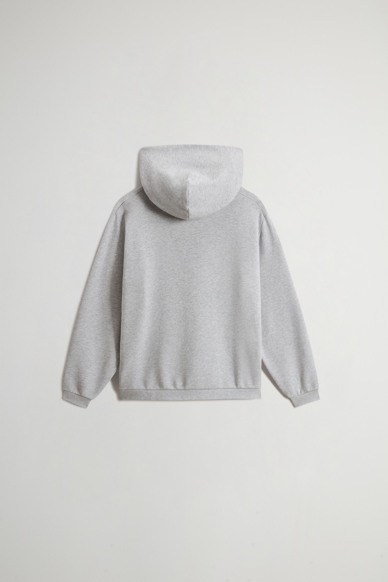 LOGO HOODIE Gris photo 2 | Woolrich