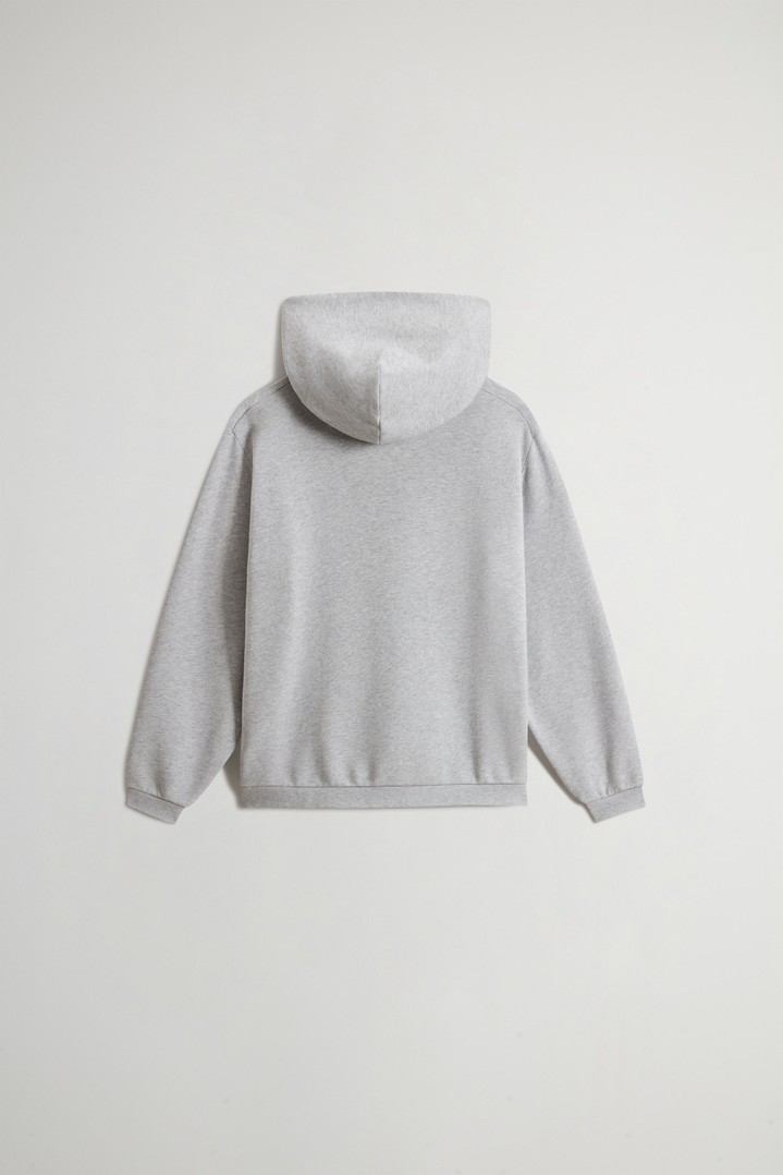 LOGO HOODIE Gris photo 2 | Woolrich
