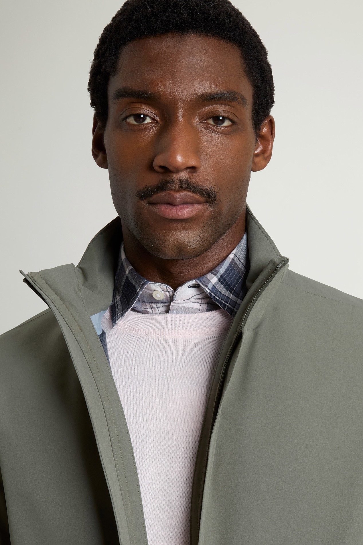 2-In-1 Overcoat in Two-Layered Fabric Green photo 4 | Woolrich