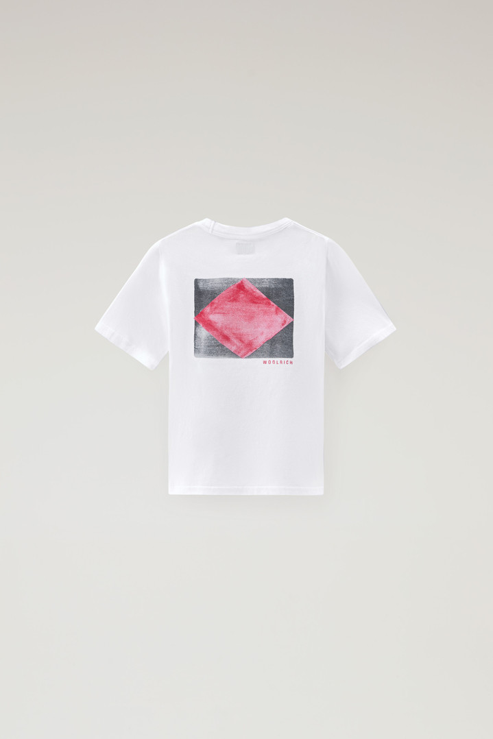 BACK GRAPHIC T-SHIRT White photo 2 | Woolrich
