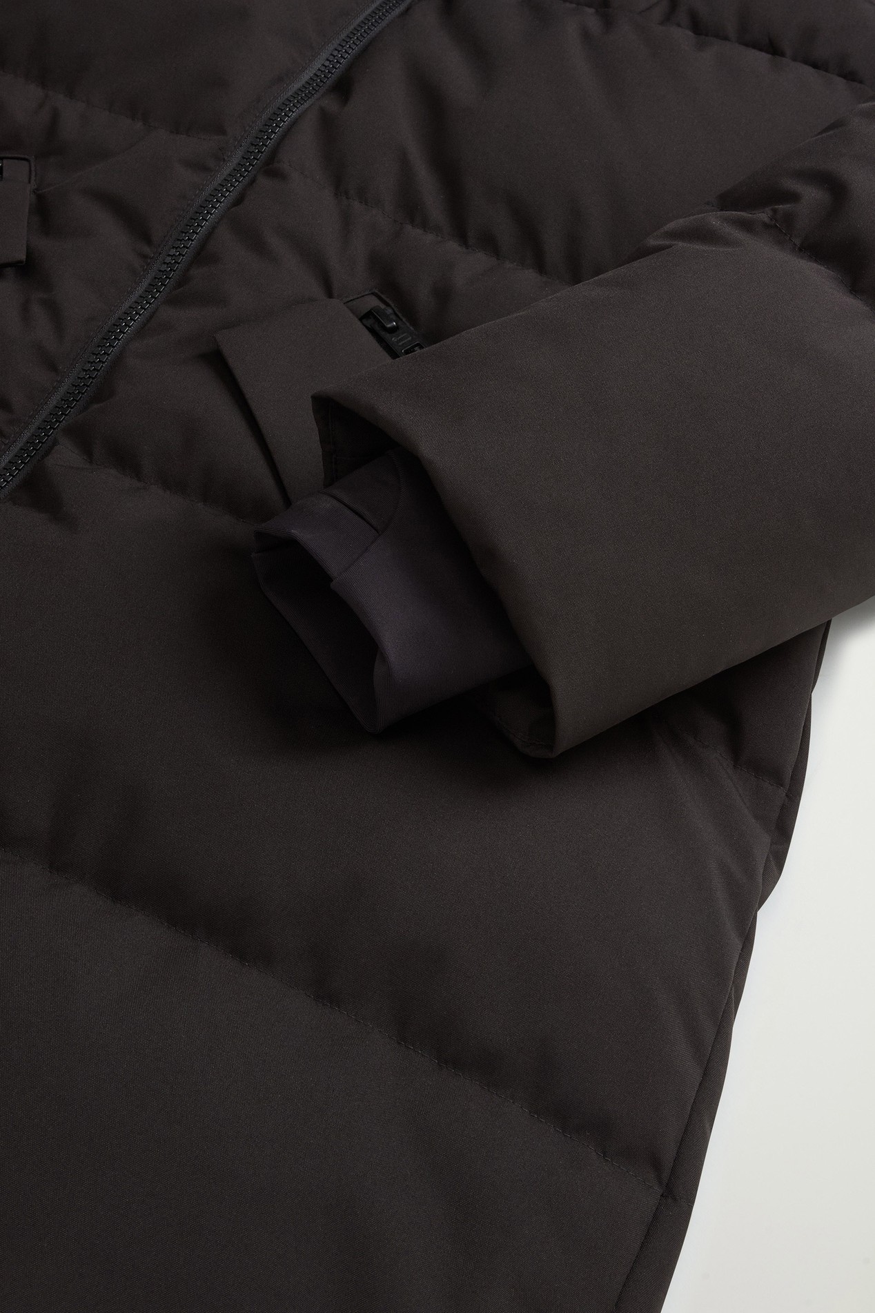 Quilted Parka in WINDSTOPPER® by GORE-TEX® Fabric Black photo 7 | Woolrich