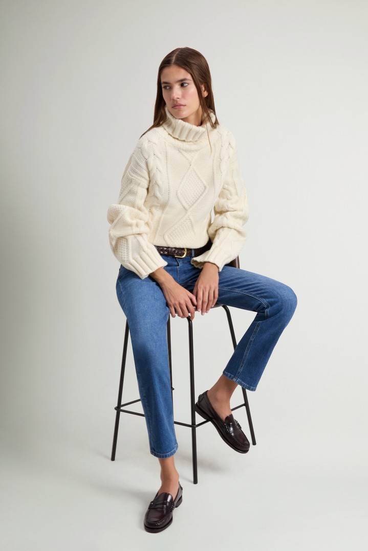 3GG ARAN TURTLENECK White photo 2 | Woolrich