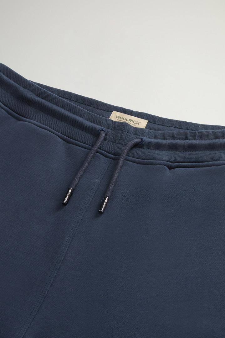Pure Cotton Fleece Pants Blue photo 2 | Woolrich