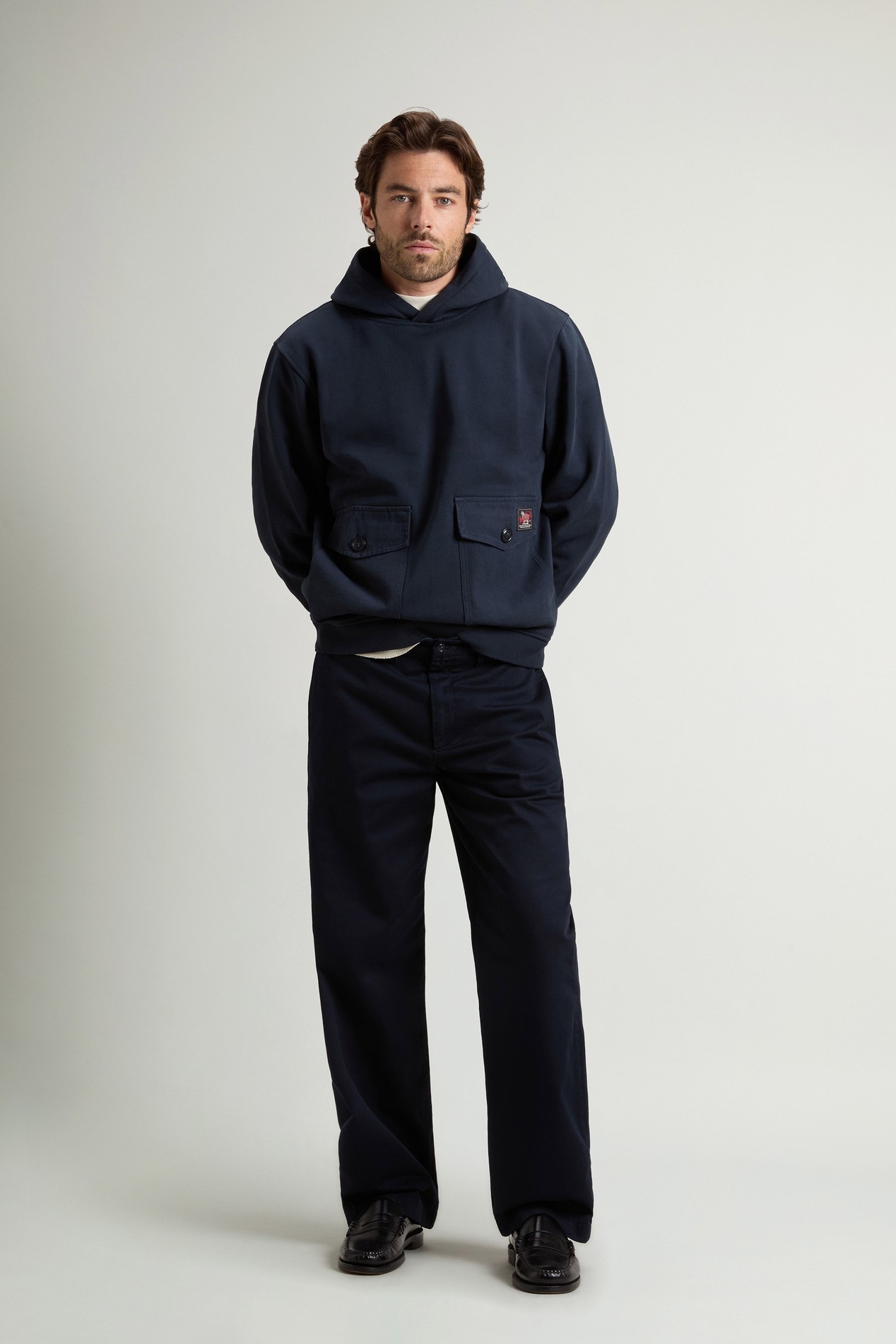 Ranger Chino Pants in Pure Cotton Twill Blue photo 3 | Woolrich