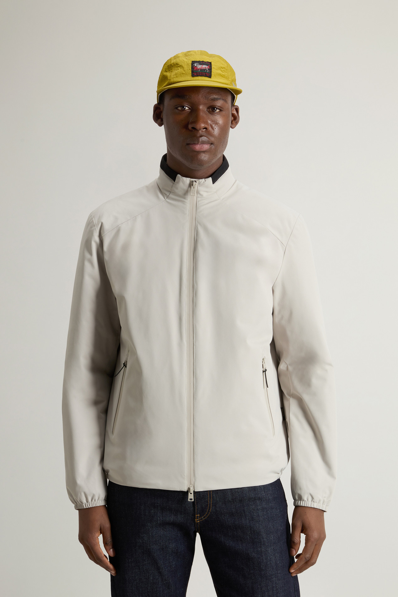 Sailing Bomber Jacket in Two-layered Fabric Gray photo 1 | Woolrich