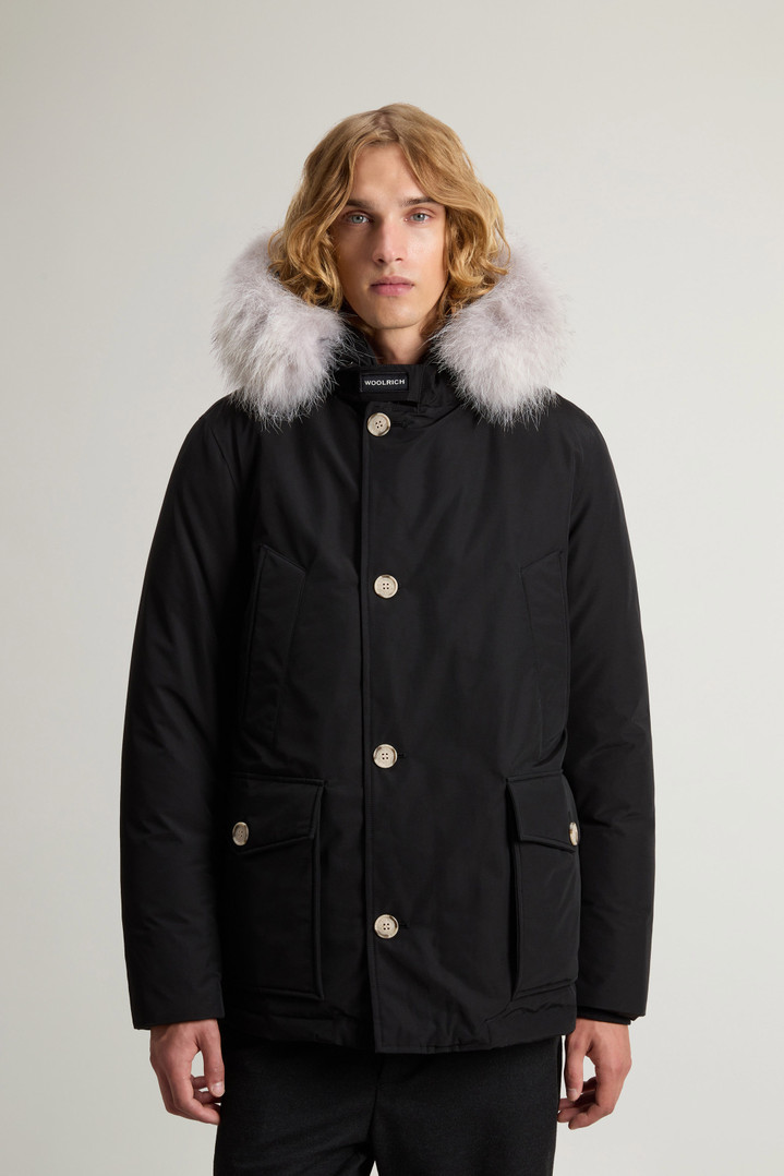 Arctic Anorak in Ramar Cloth with Detachable Fur Black photo 1 | Woolrich