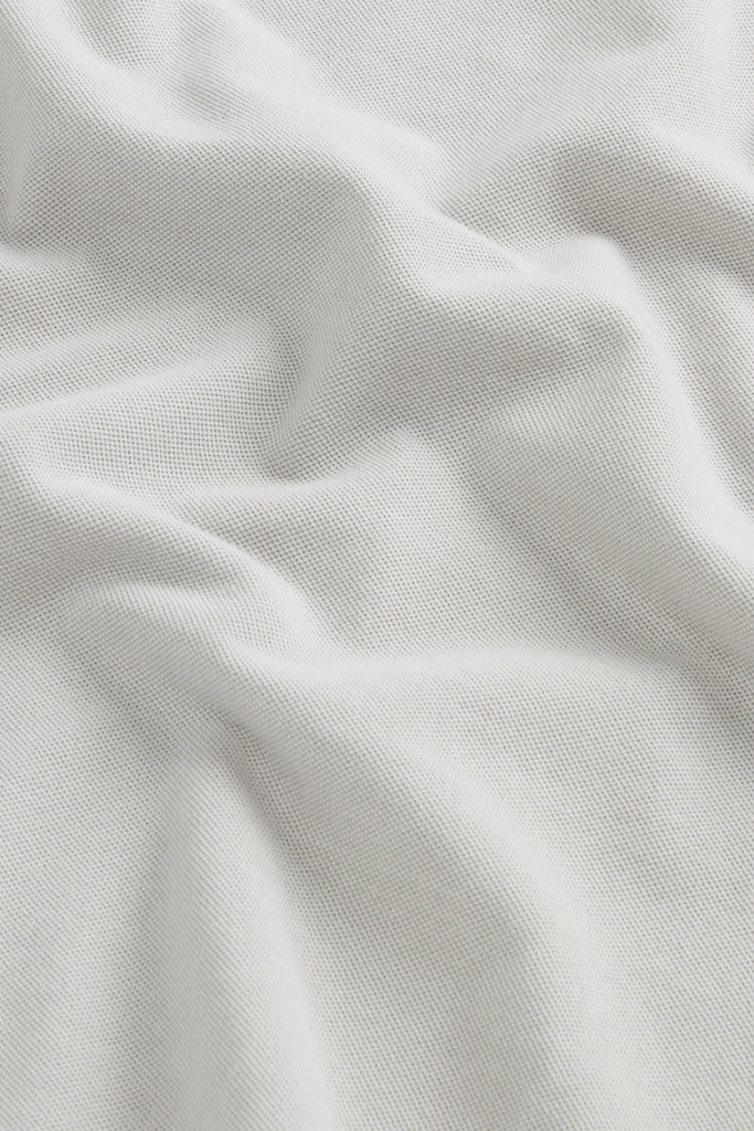 Garment-Dyed Mackinack Polo in Stretch Cotton Piquet Gray photo 7 | Woolrich