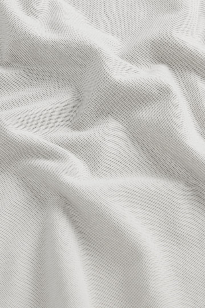Garment-Dyed Mackinack Polo in Stretch Cotton Piquet Gray photo 7 | Woolrich