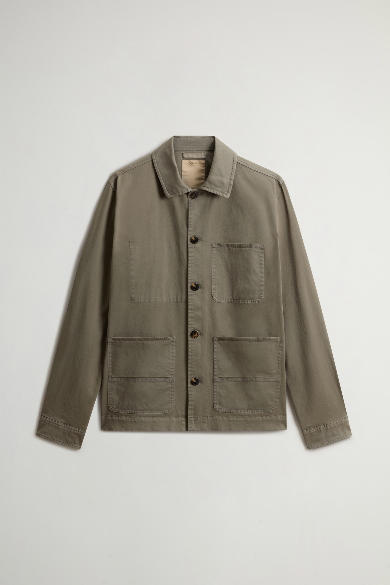 COTTON TWILL CHORE JACKET GD Green photo 5 | Woolrich