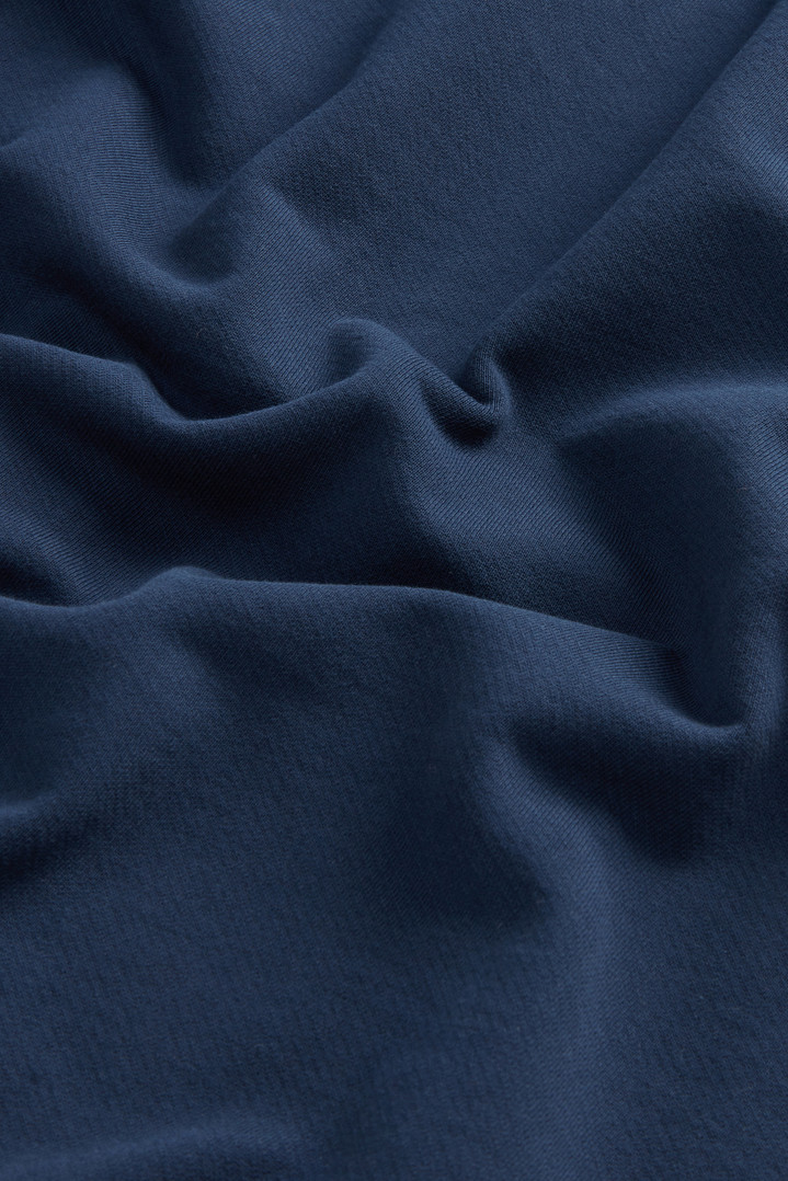 Hoodie in Light Cotton-Blend Fabric Blue photo 8 | Woolrich