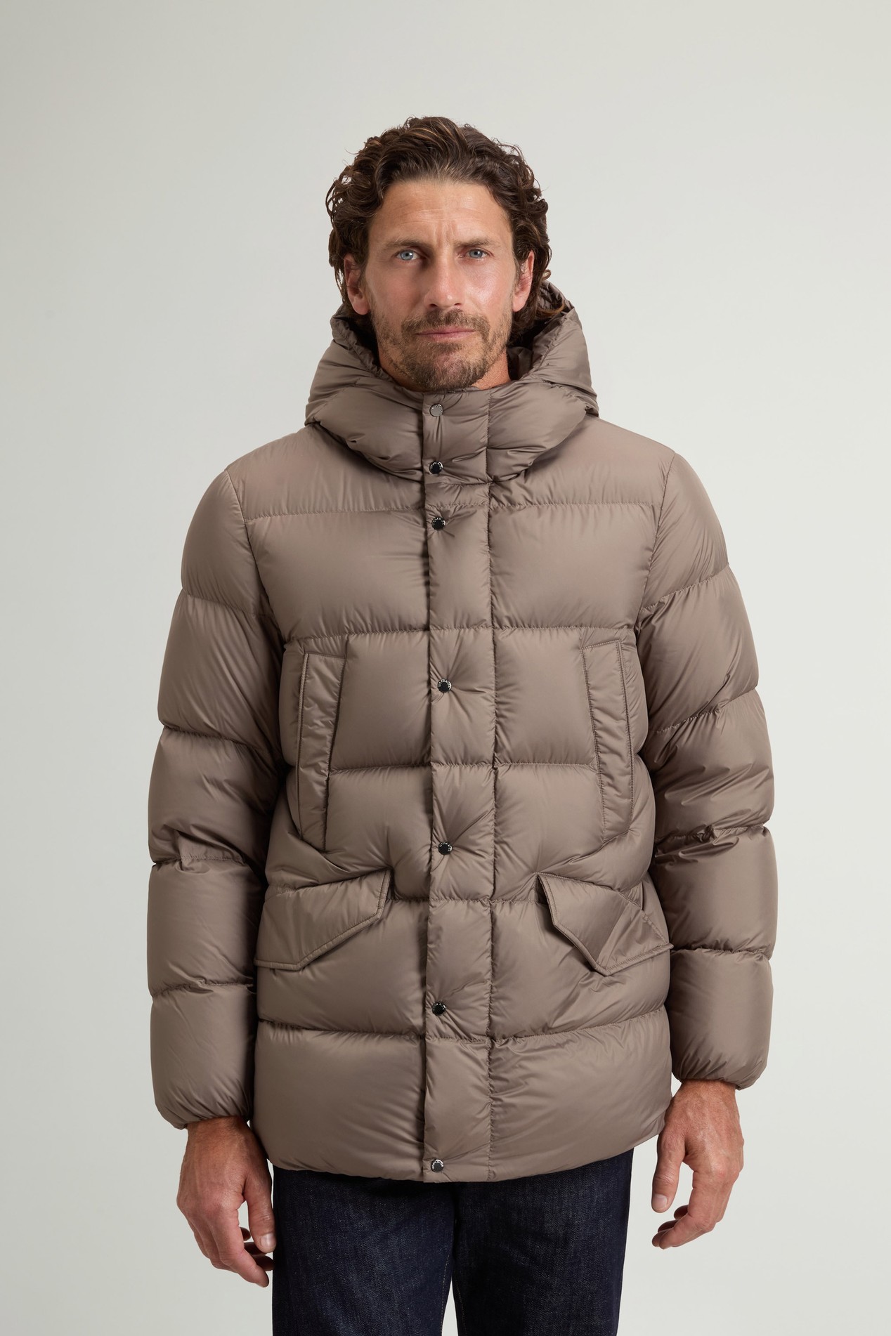 Cloud Parka in Microfiber Brown photo 1 | Woolrich