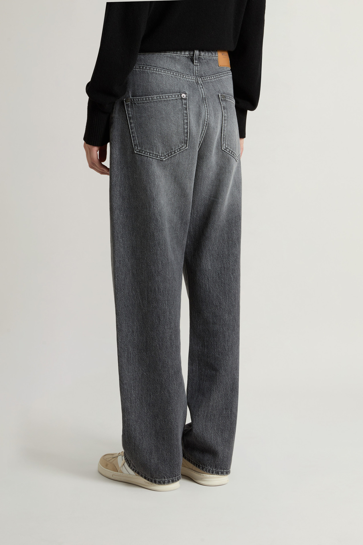 Pants in Pure Cotton Denim Gray photo 2 | Woolrich