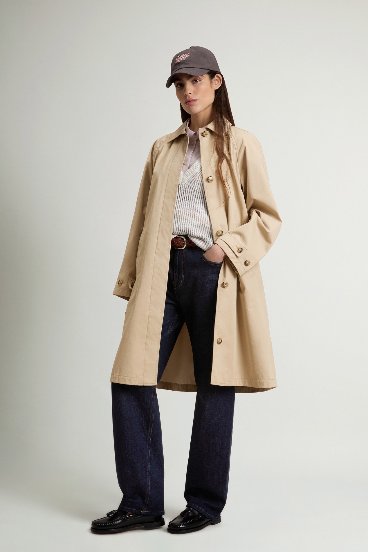 TECH COTTON COAT Beige photo 2 | Woolrich