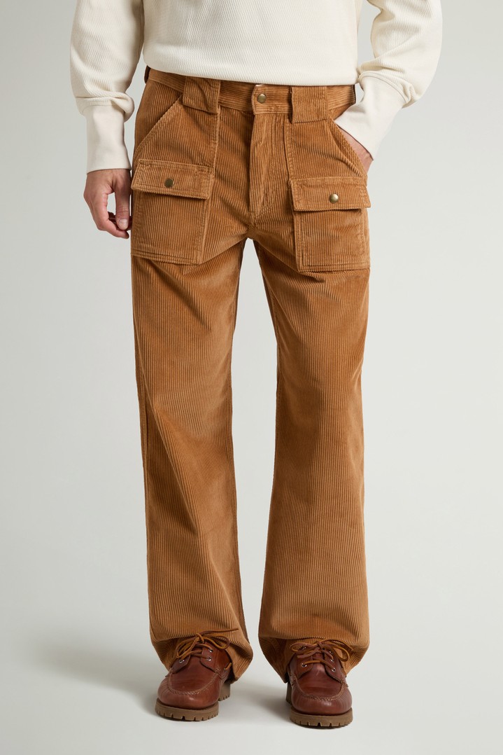 Bush Pants in Pure Cotton Velvet Beige photo 2 | Woolrich