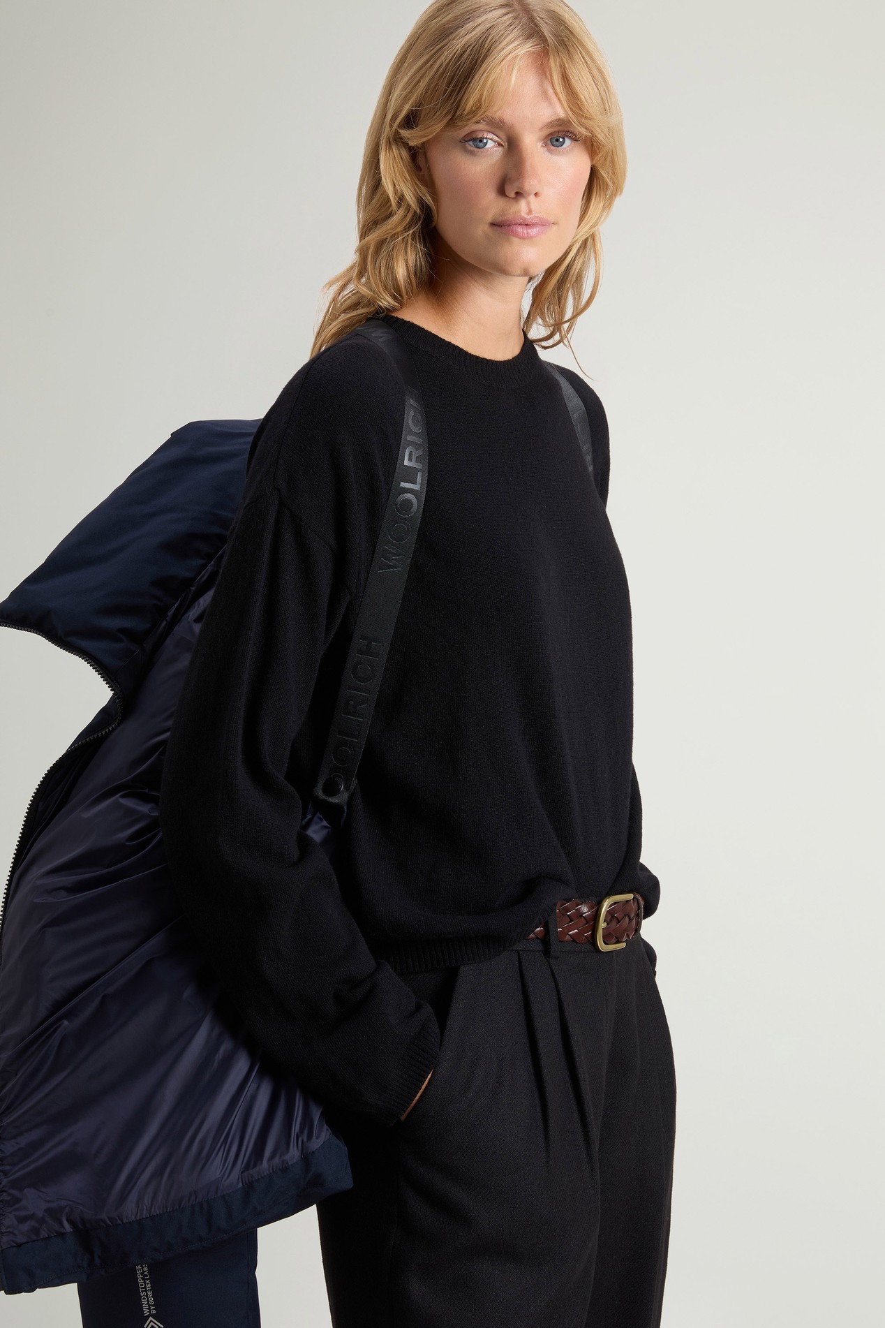 Quilted Jacket in WINDSTOPPER® by GORE-TEX® Fabric Blue photo 4 | Woolrich