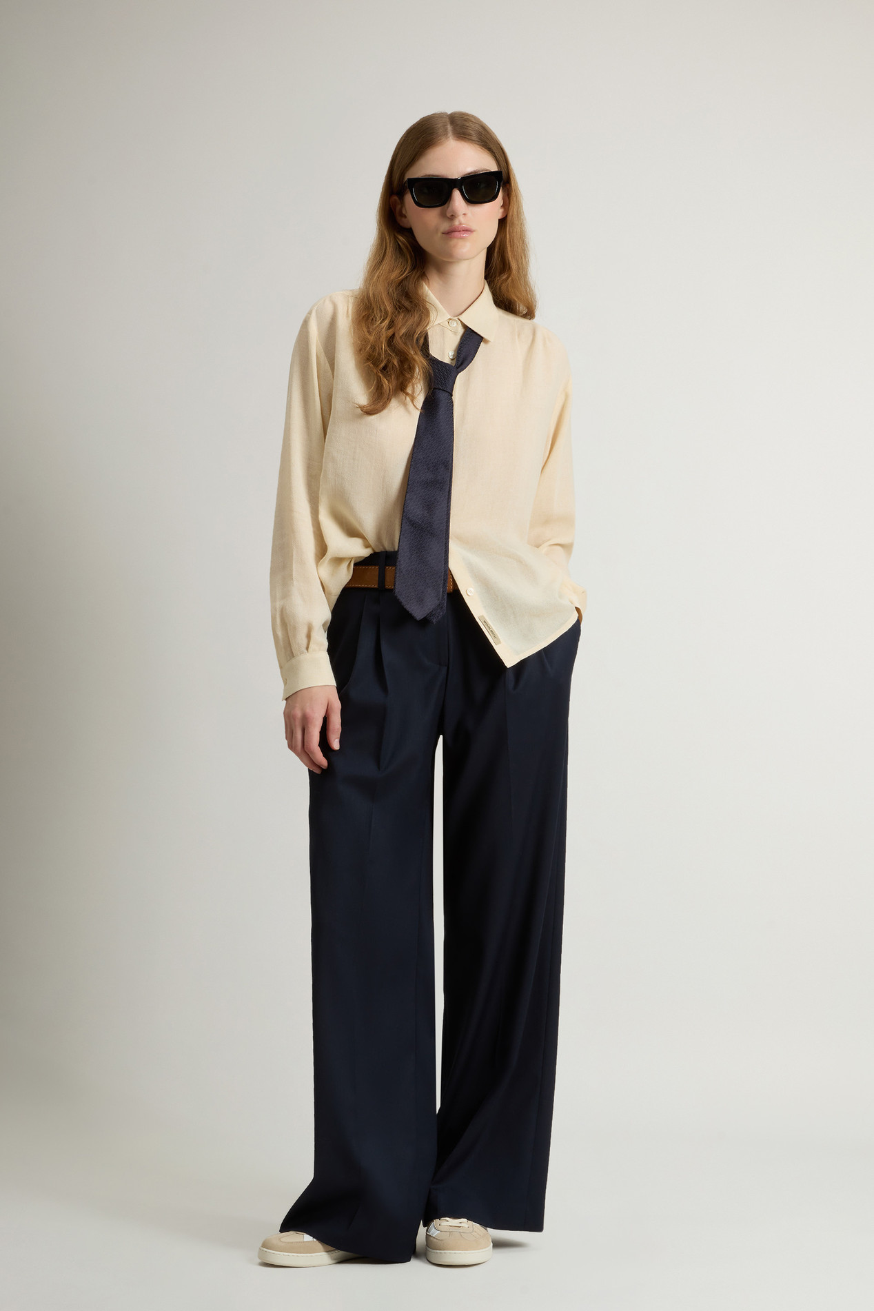 Shirt in Italian Brushed Fabric White photo 2 | Woolrich