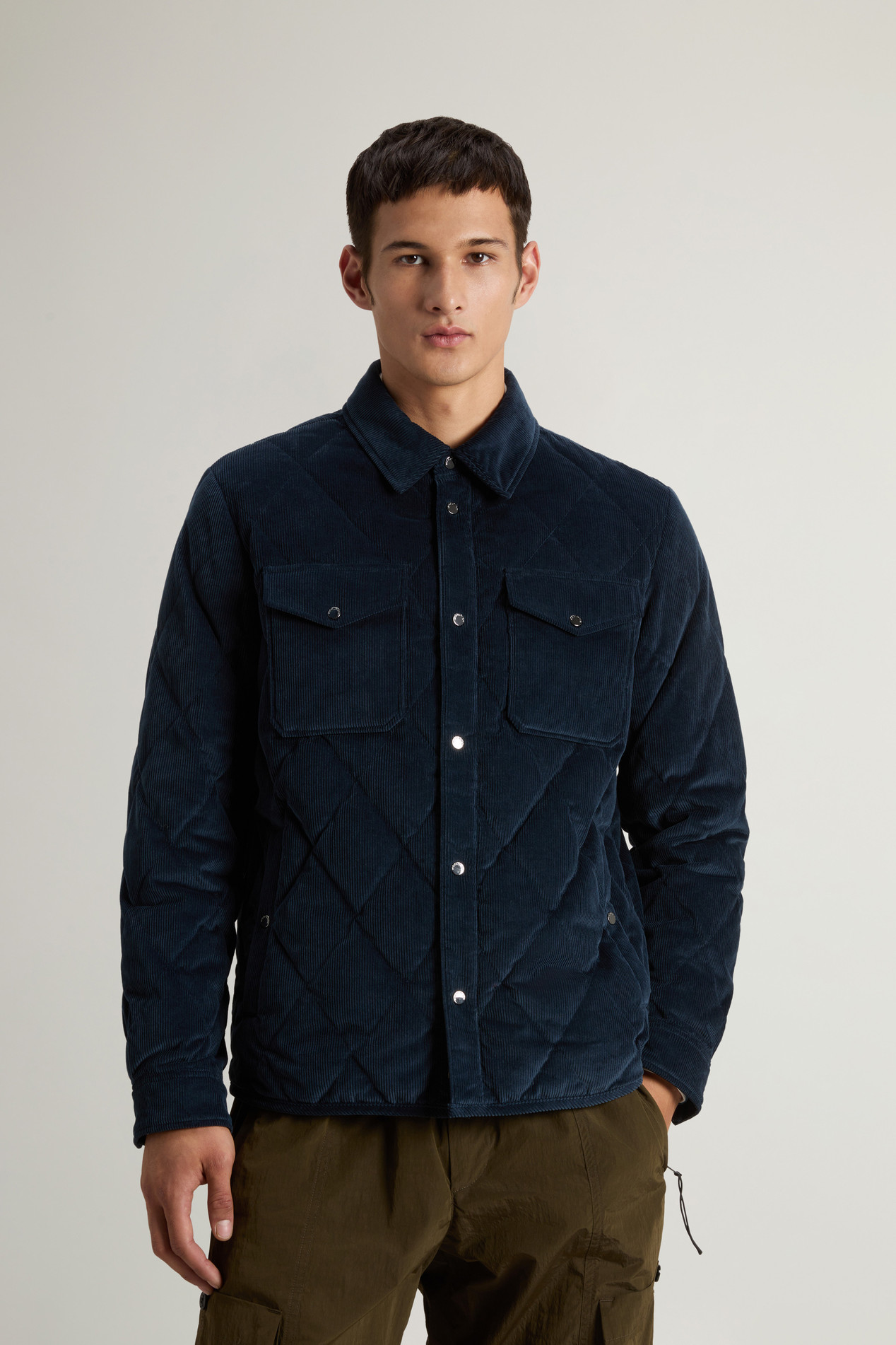 Alaskan Overshirt in Corduroy Blue photo 1 | Woolrich
