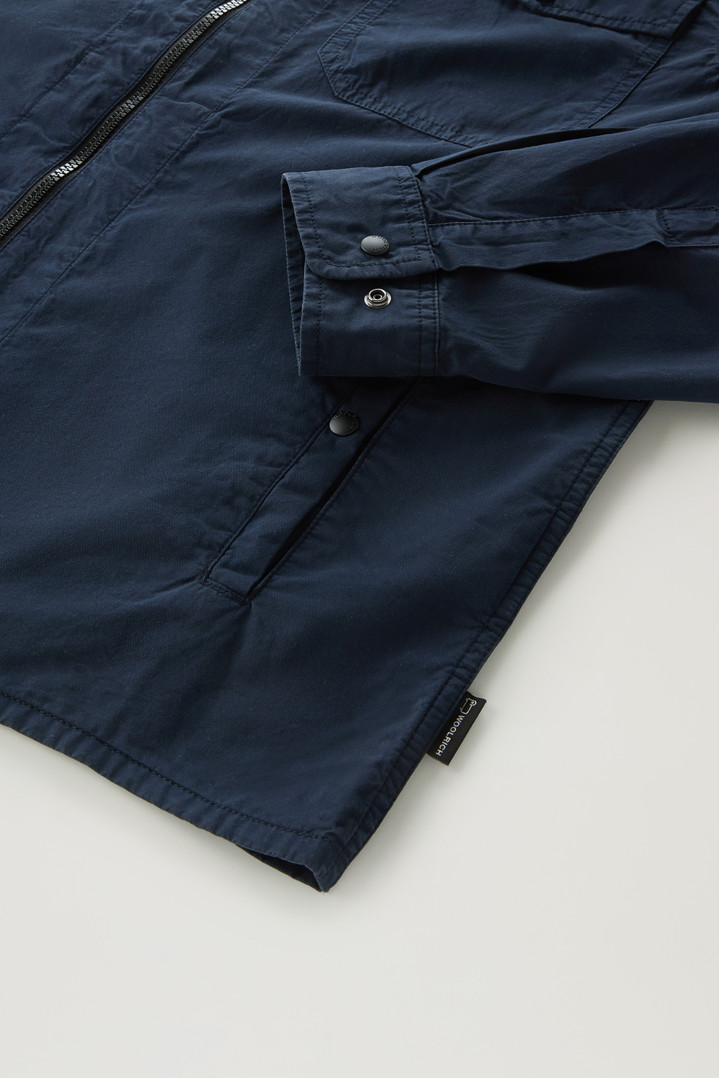 Garment-Dyed Overshirt in Pure Cotton Blue photo 5 | Woolrich