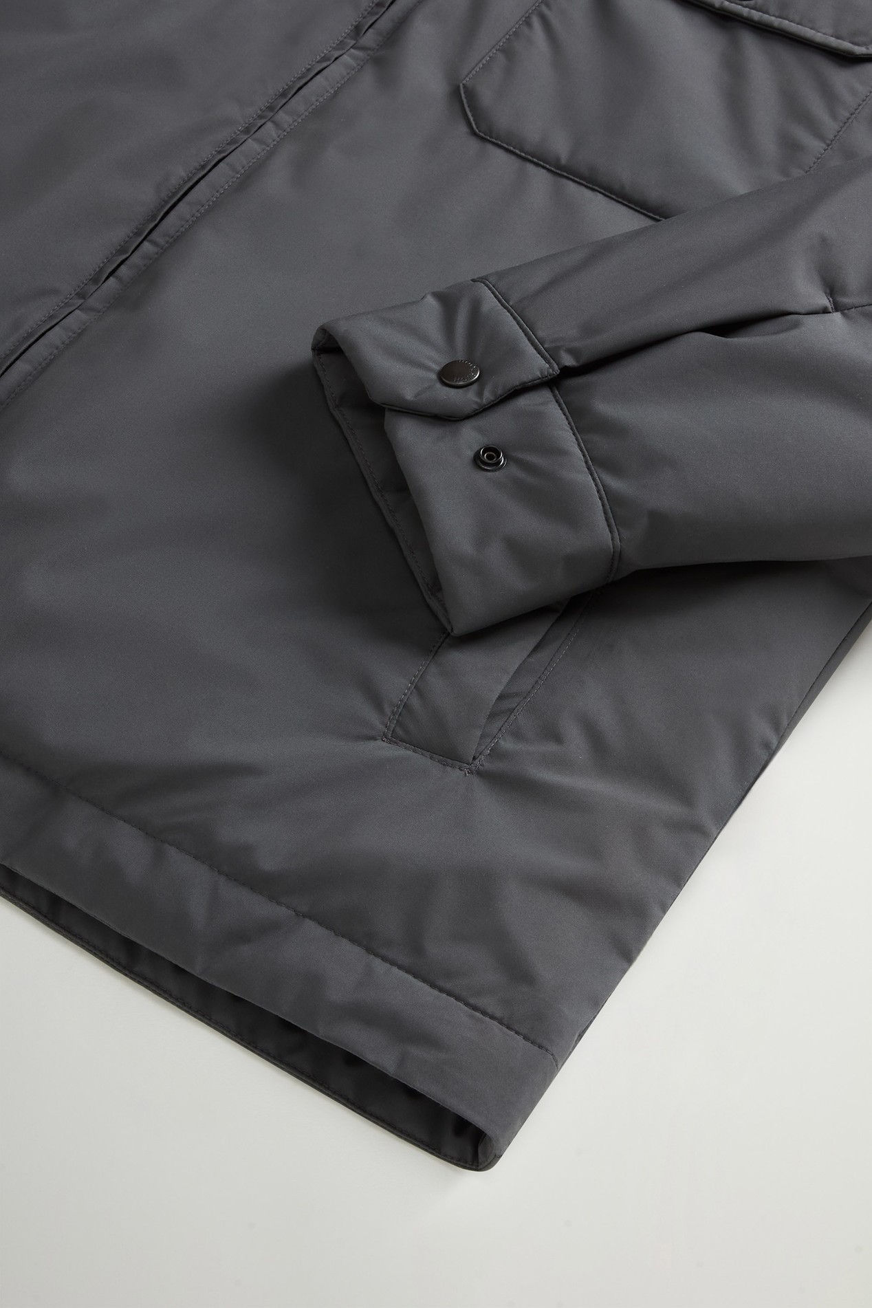 Cloud Padded Overshirt Gray photo 7 | Woolrich