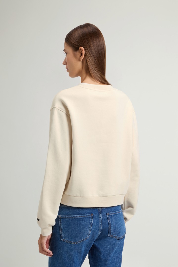 Crewneck Sweatshirt in Pure Cotton White photo 3 | Woolrich
