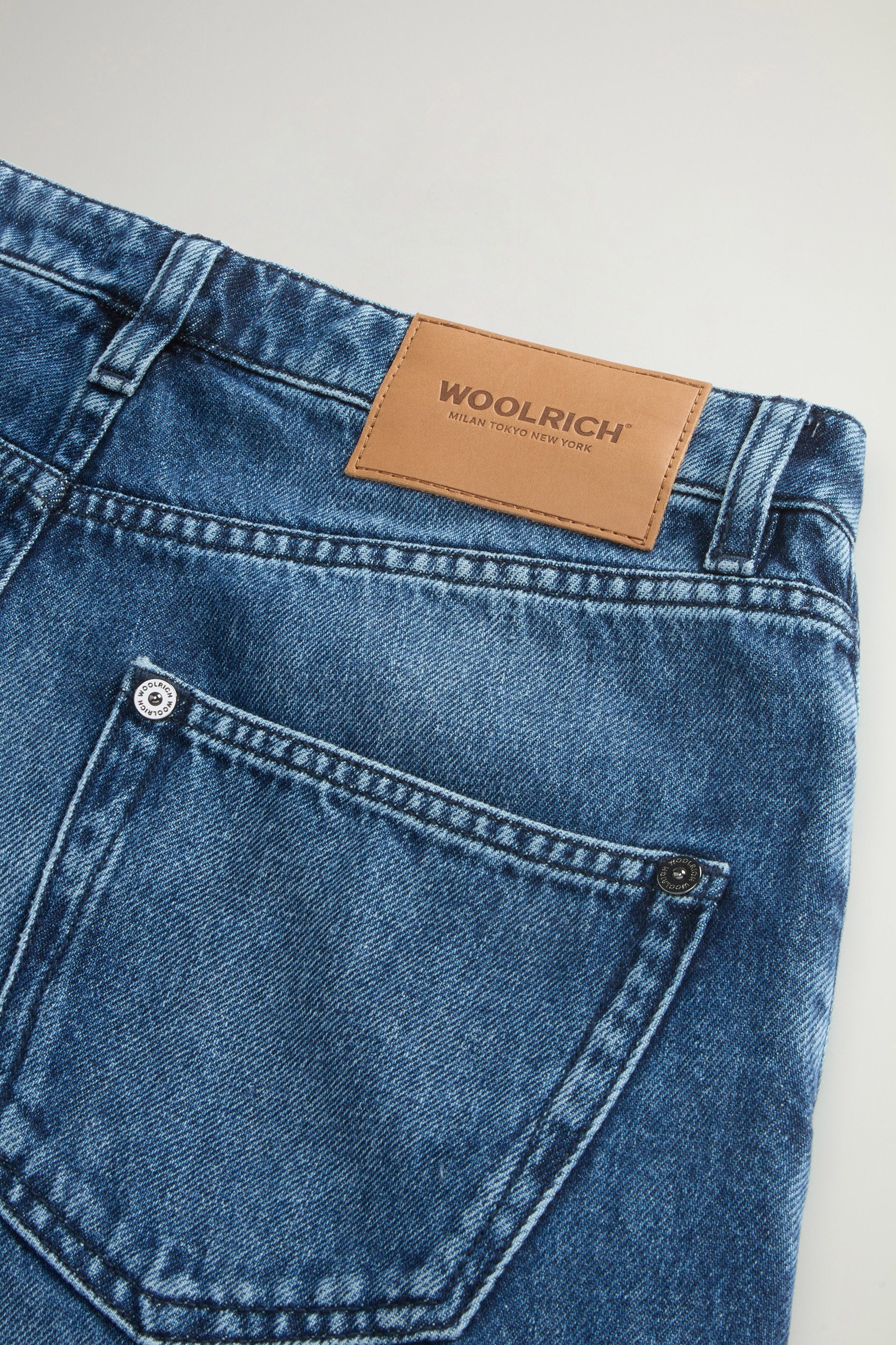 Pants in Pure Cotton Denim Blue photo 5 | Woolrich