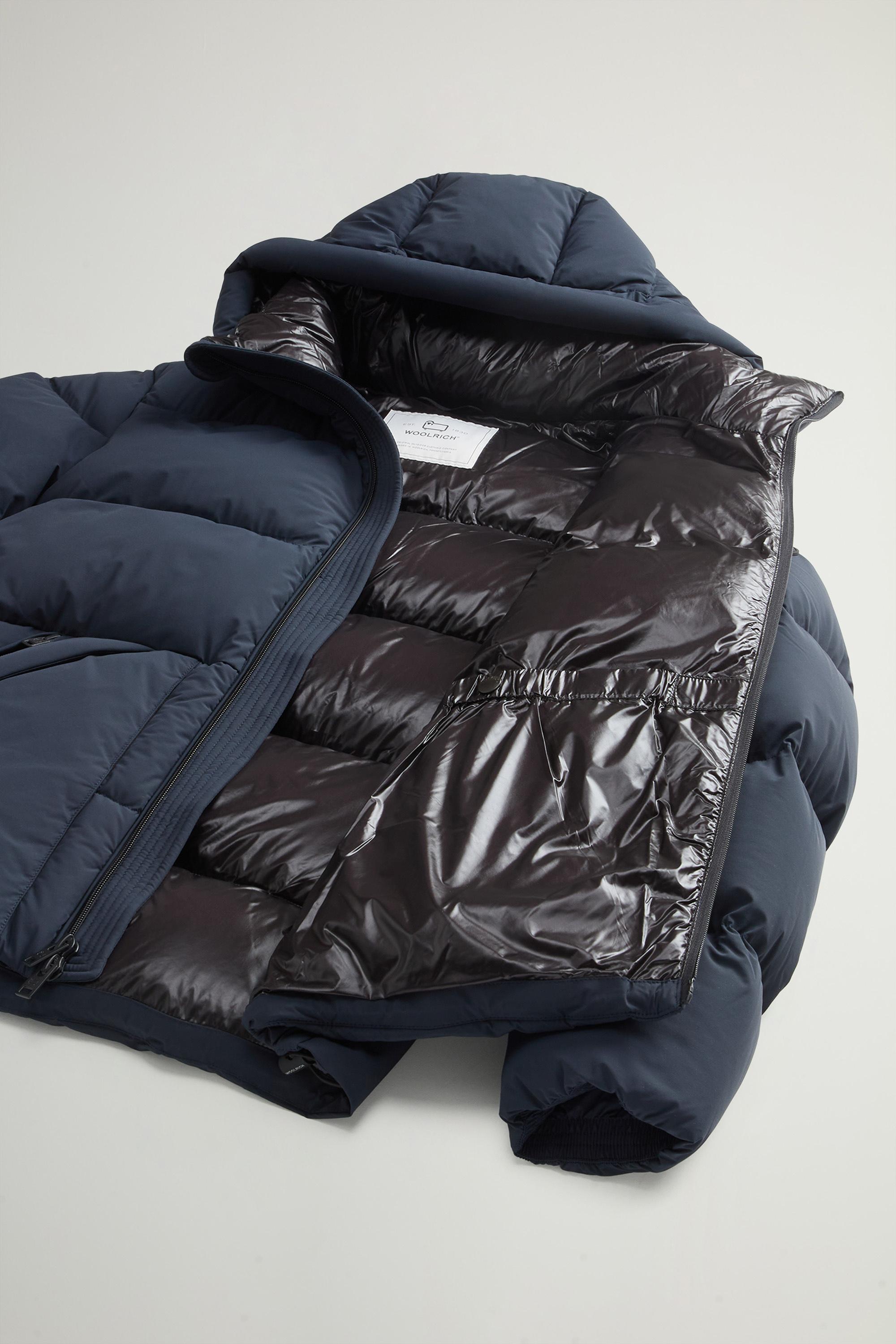 Sierra Supreme Down Jacket in Stretch Nylon Blue photo 6 | Woolrich