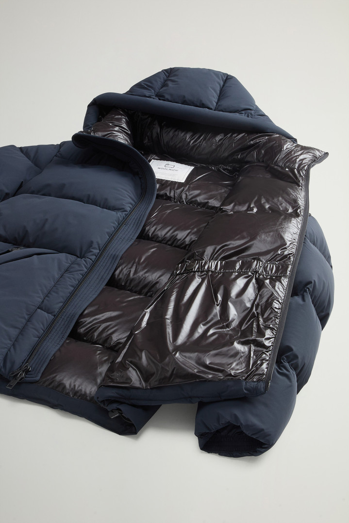 Sierra Supreme Down Jacket in Stretch Nylon Blue photo 6 | Woolrich