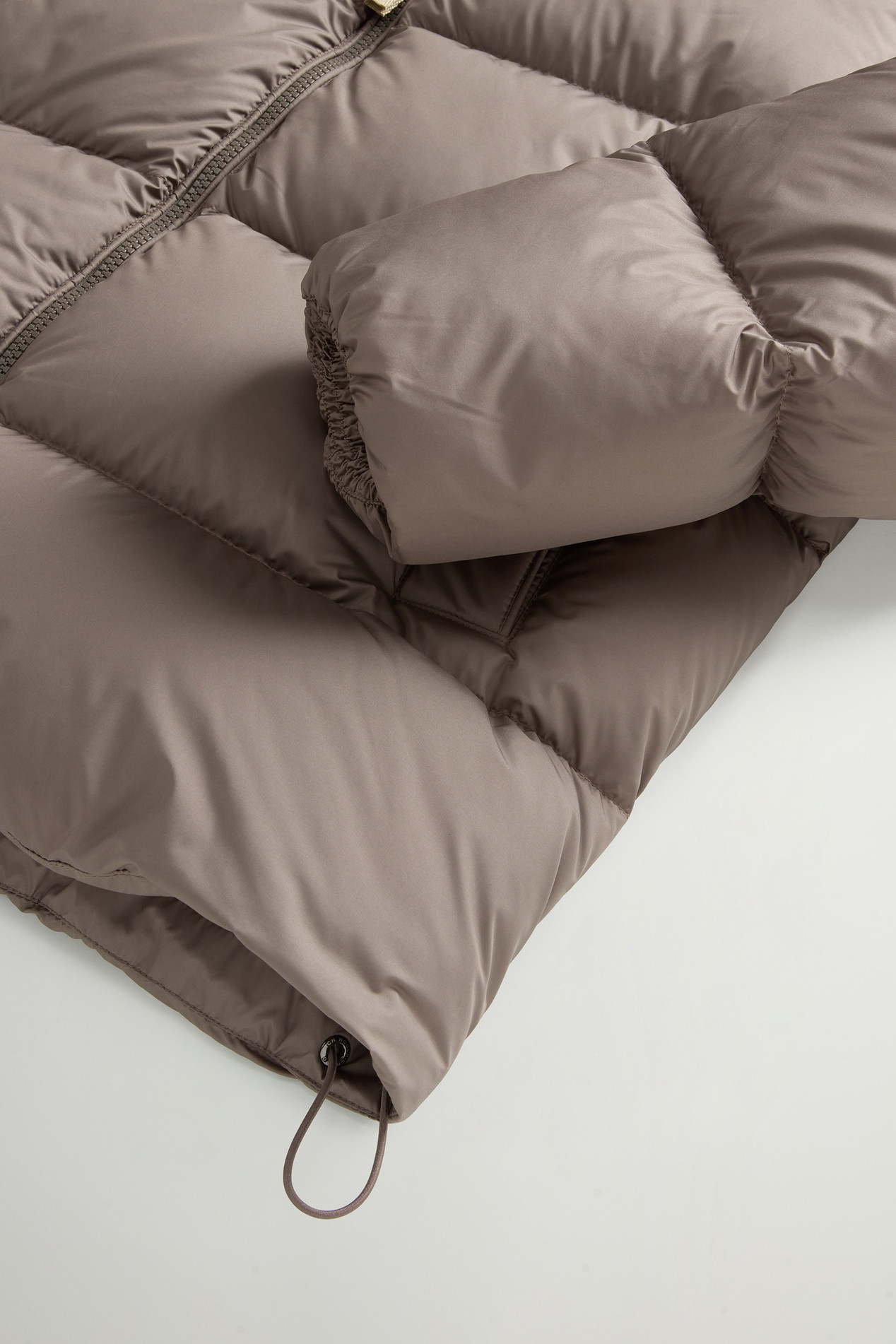 Cloud Down Jacket in Microfiber Brown photo 7 | Woolrich