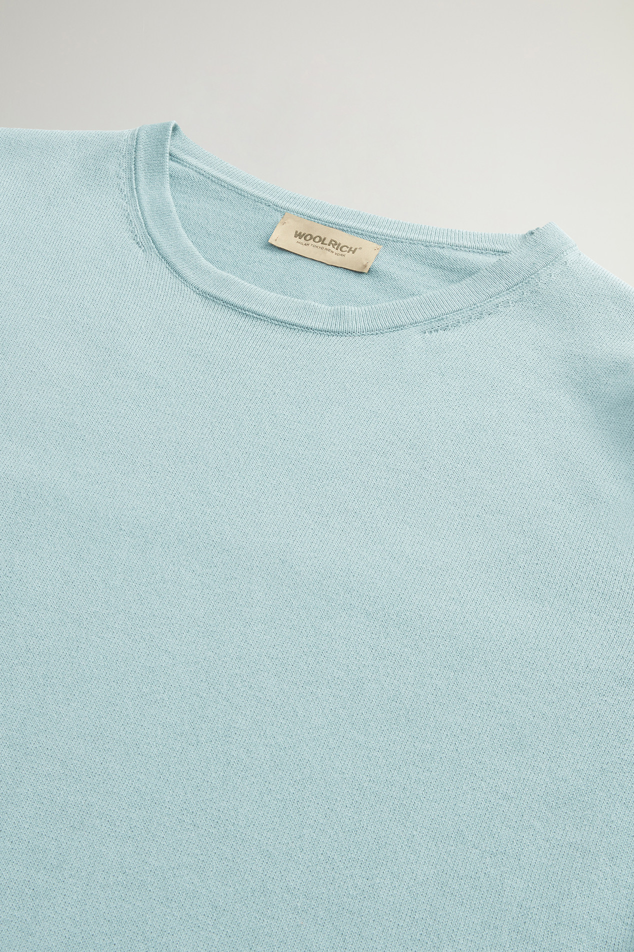 Short-Sleeved Pure Cotton Sweater Green photo 2 | Woolrich