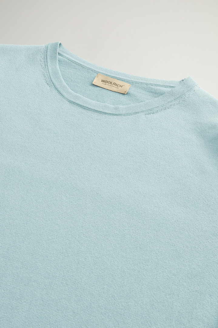 Short-Sleeved Pure Cotton Sweater Green photo 2 | Woolrich