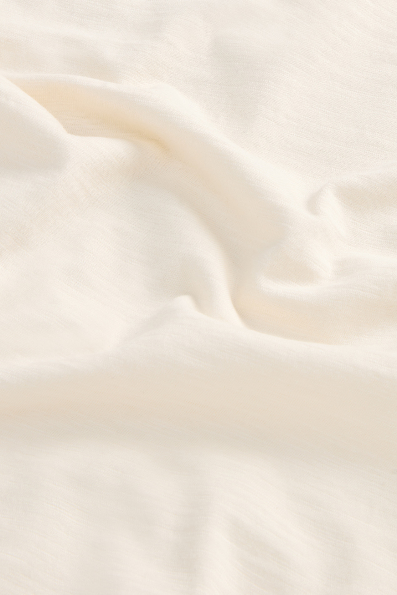 Pure Cotton Slub T-Shirt with V-Neck White photo 8 | Woolrich