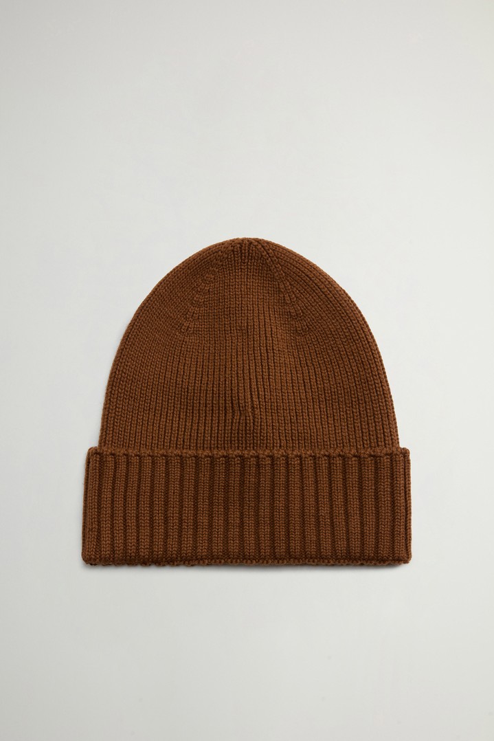 LEGACY PATCH BEANIE Brown photo 3 | Woolrich