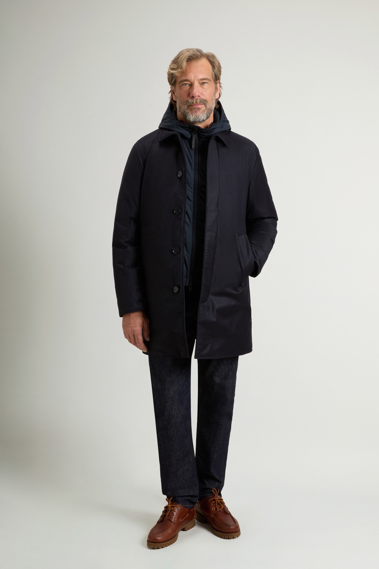 LP WOOL SILK 2IN1 COAT Blue photo 2 | Woolrich