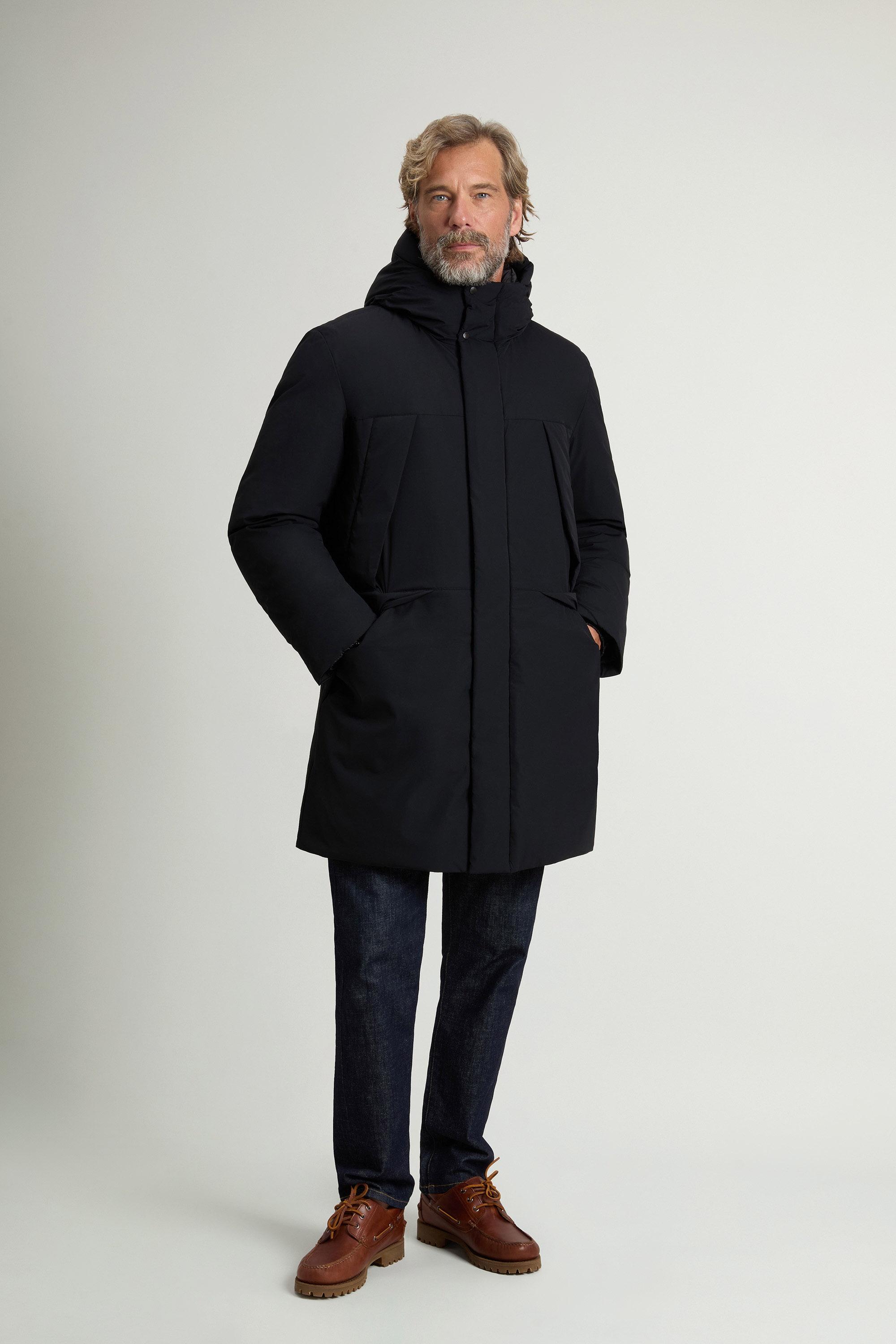 Teton Parka in Matte Stretch Nylon Black photo 1 | Woolrich