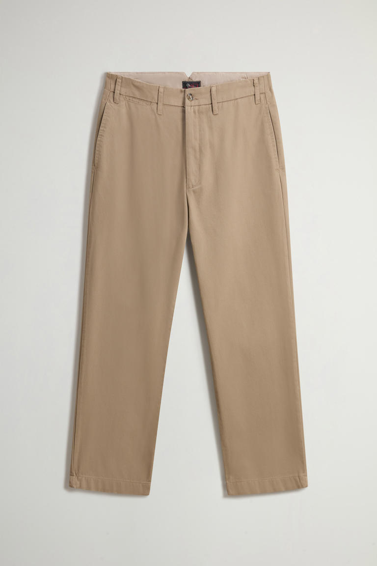 Ranger-chinobroek van keperstof van zuiver katoen Beige photo 1 | Woolrich