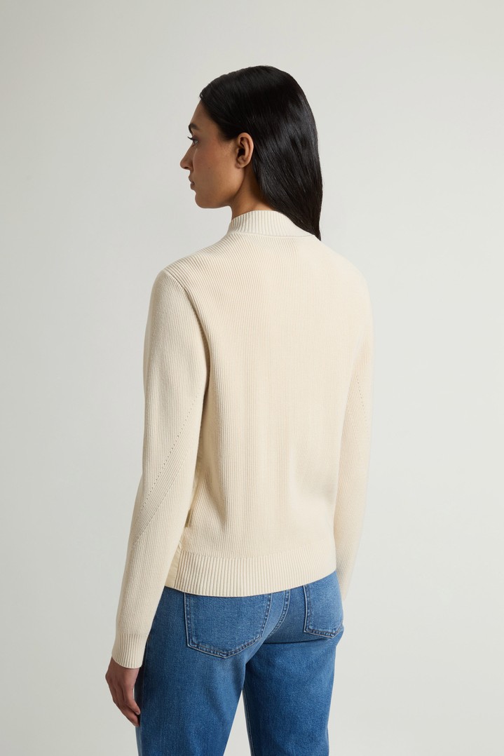 Hybrid Bomber Jacket in Nylon White photo 3 | Woolrich