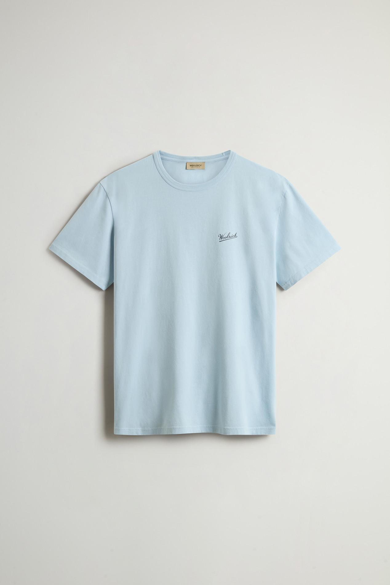 Pure Cotton T-Shirt with Logo Blue photo 5 | Woolrich