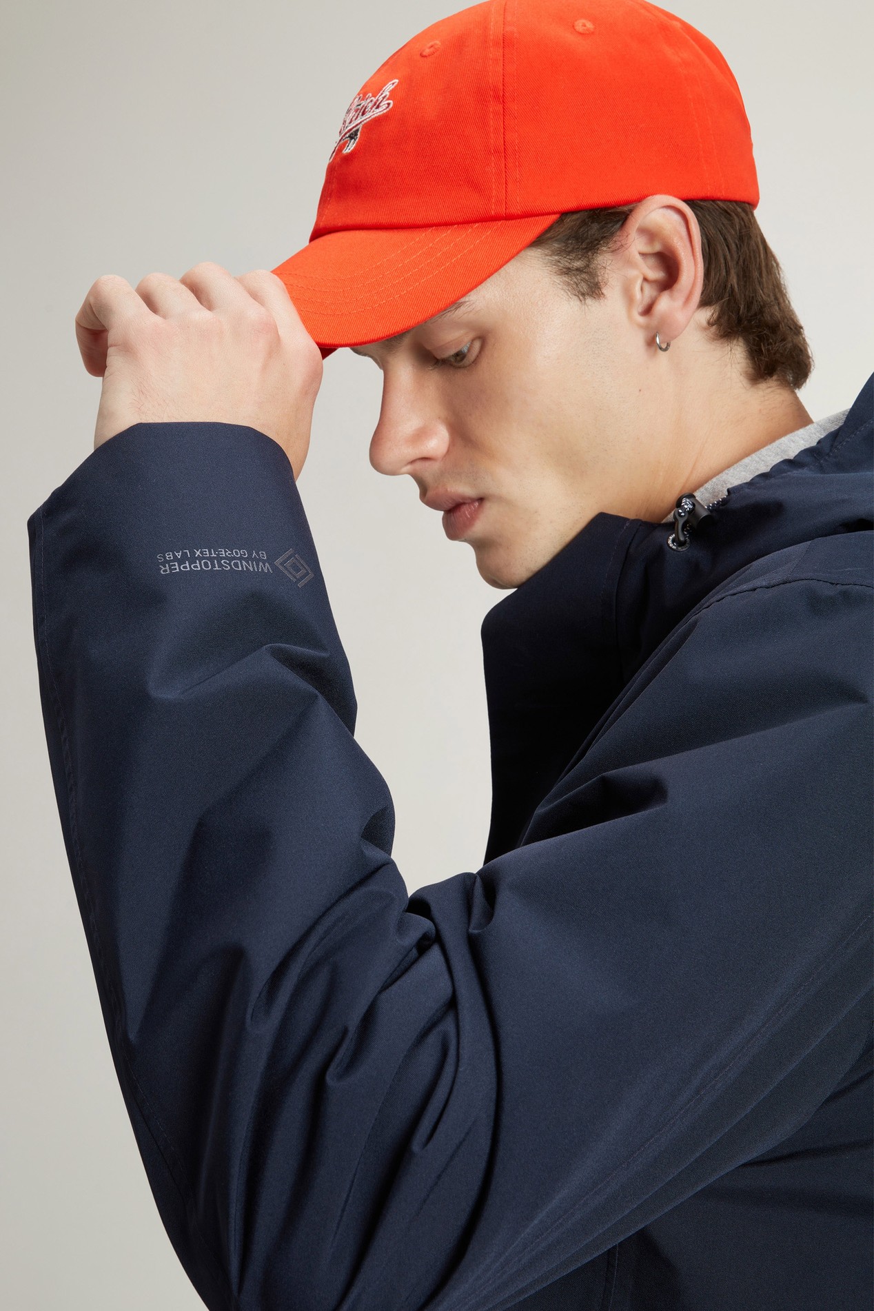 Summer Parka in WINDSTOPPER by GORE-TEX LABS Fabric Blue photo 4 | Woolrich