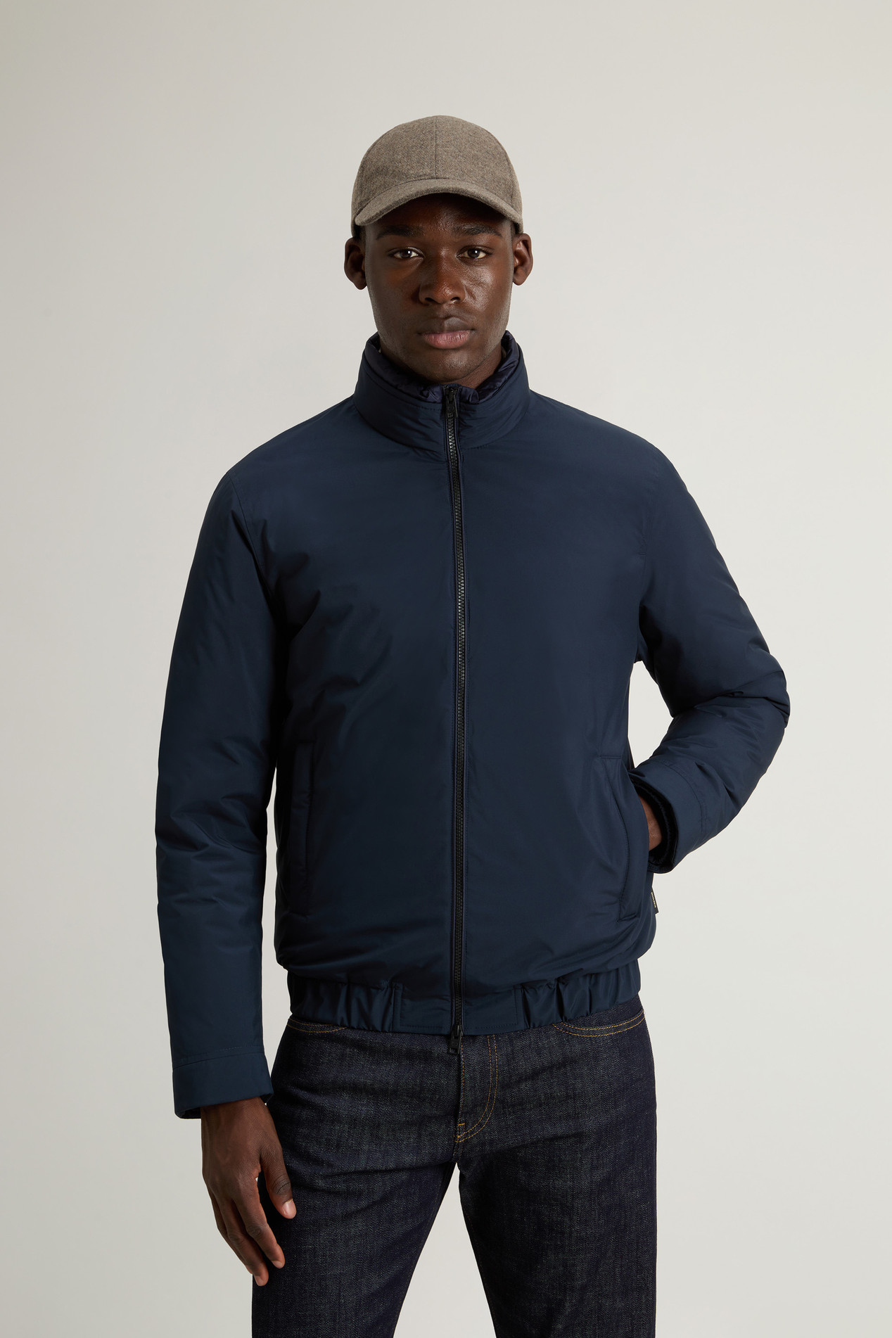 Padded Cloud Bomber Blue photo 1 | Woolrich