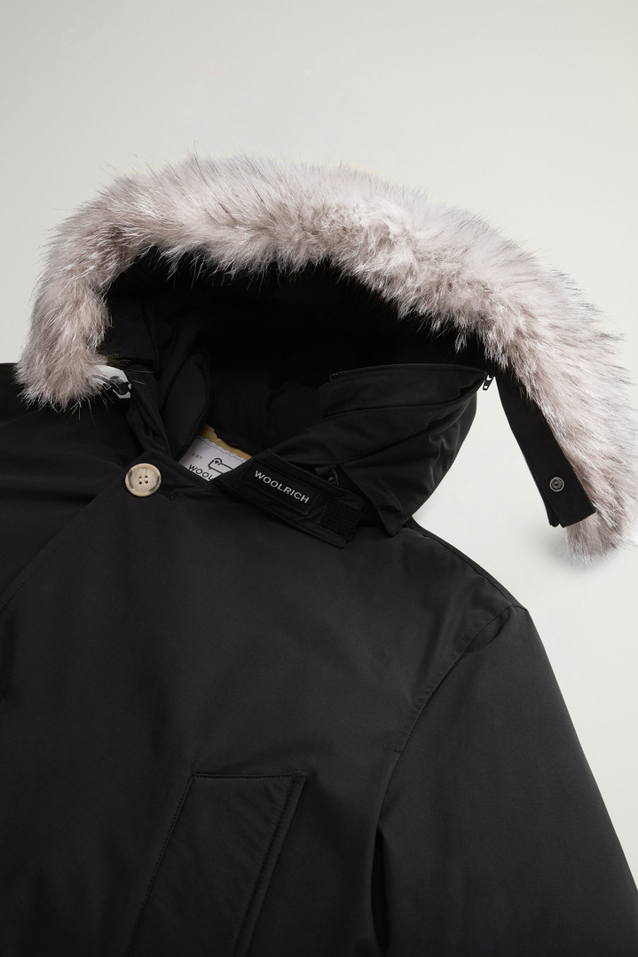 Arctic Anorak in Ramar Cloth with Detachable Fur Black photo 7 | Woolrich