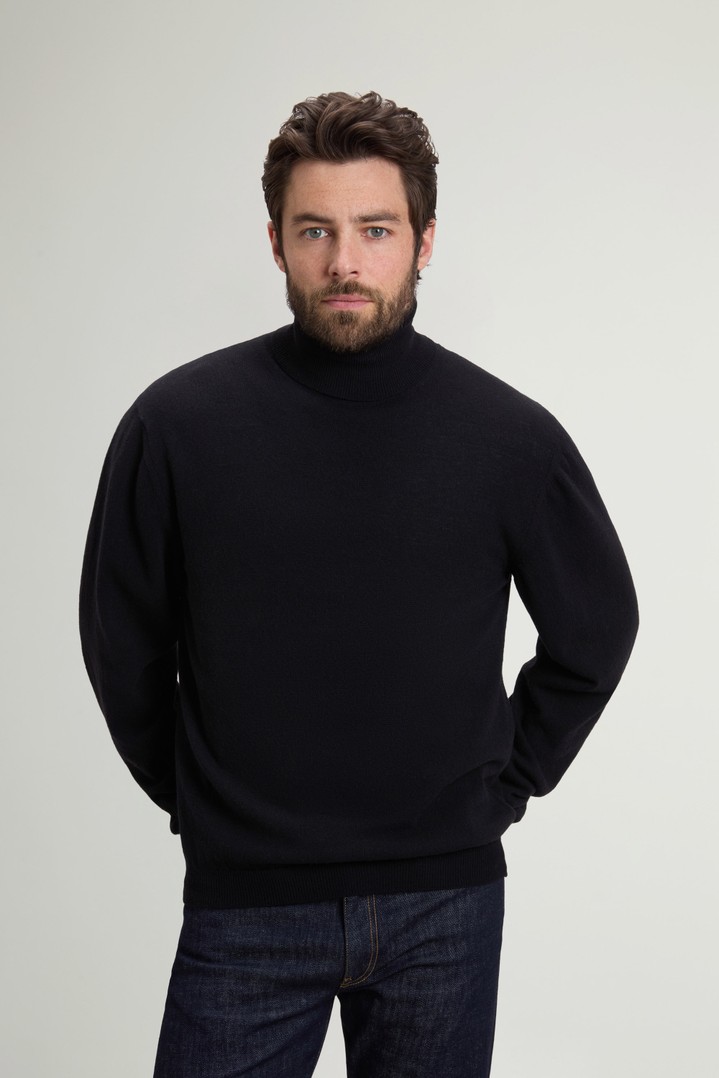 LAMBSWOOL TURTLENECK GG18 Zwart photo 1 | Woolrich