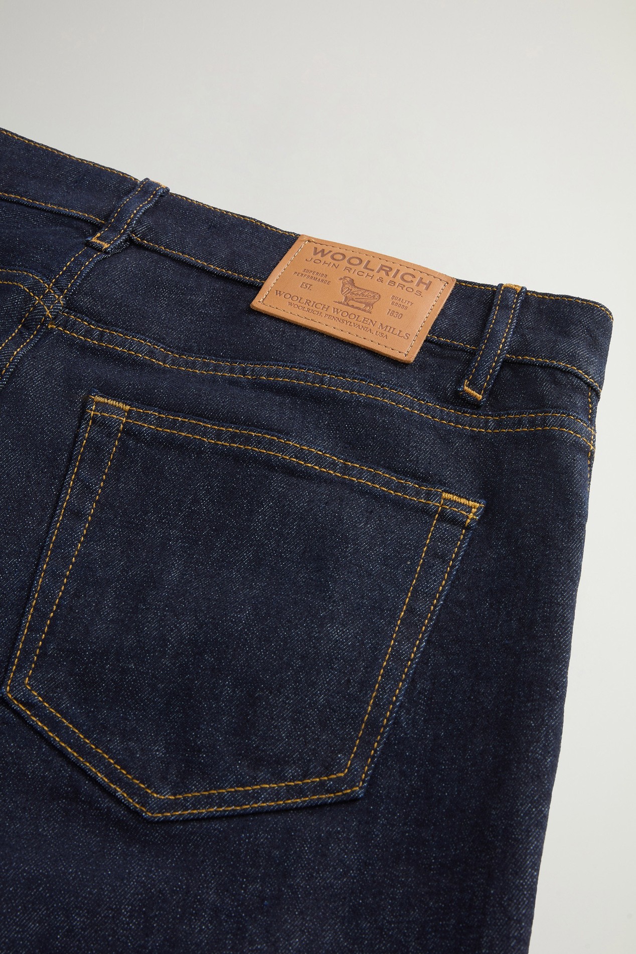Five-Pocket-Hose aus Denim aus Baumwollstretch Blau photo 3 | Woolrich