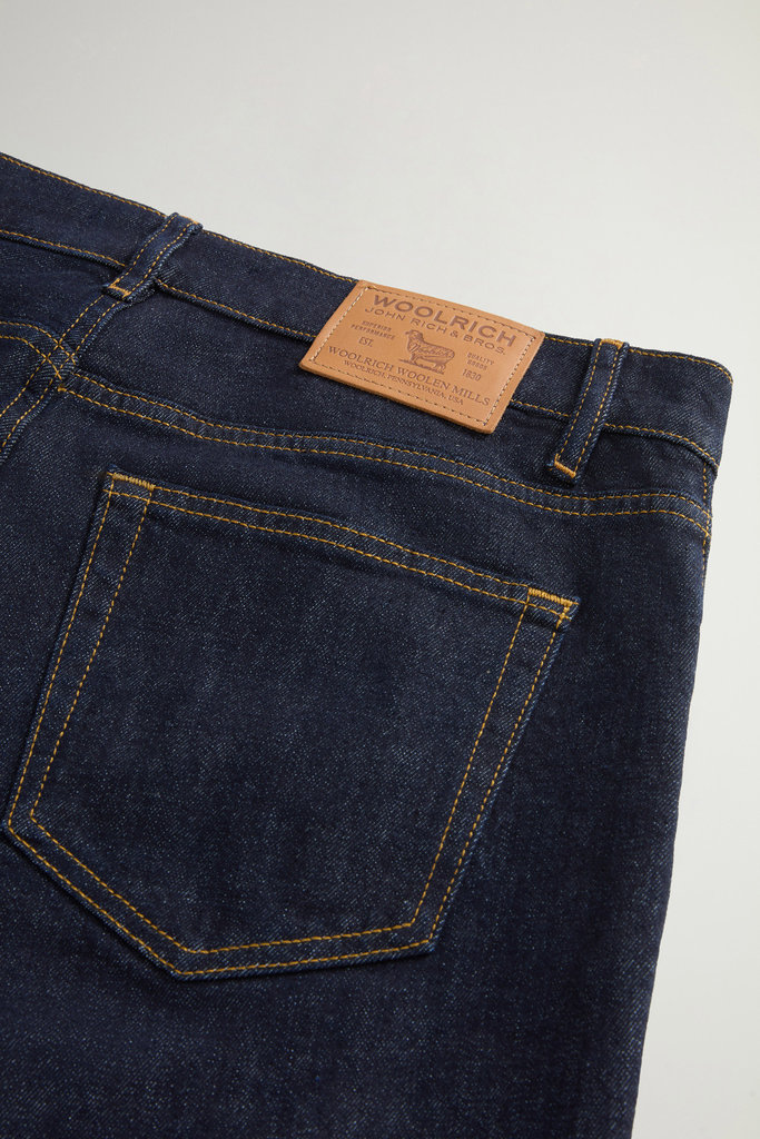 Five-Pocket-Hose aus Denim aus Baumwollstretch Blau photo 3 | Woolrich