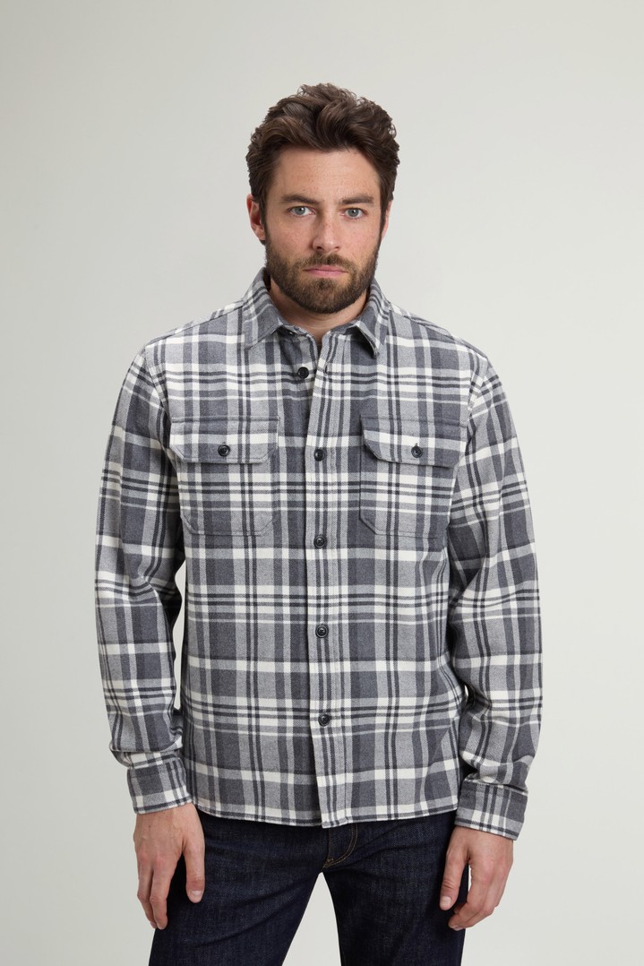 HEAVY COTTON SHIRT Gray photo 1 | Woolrich