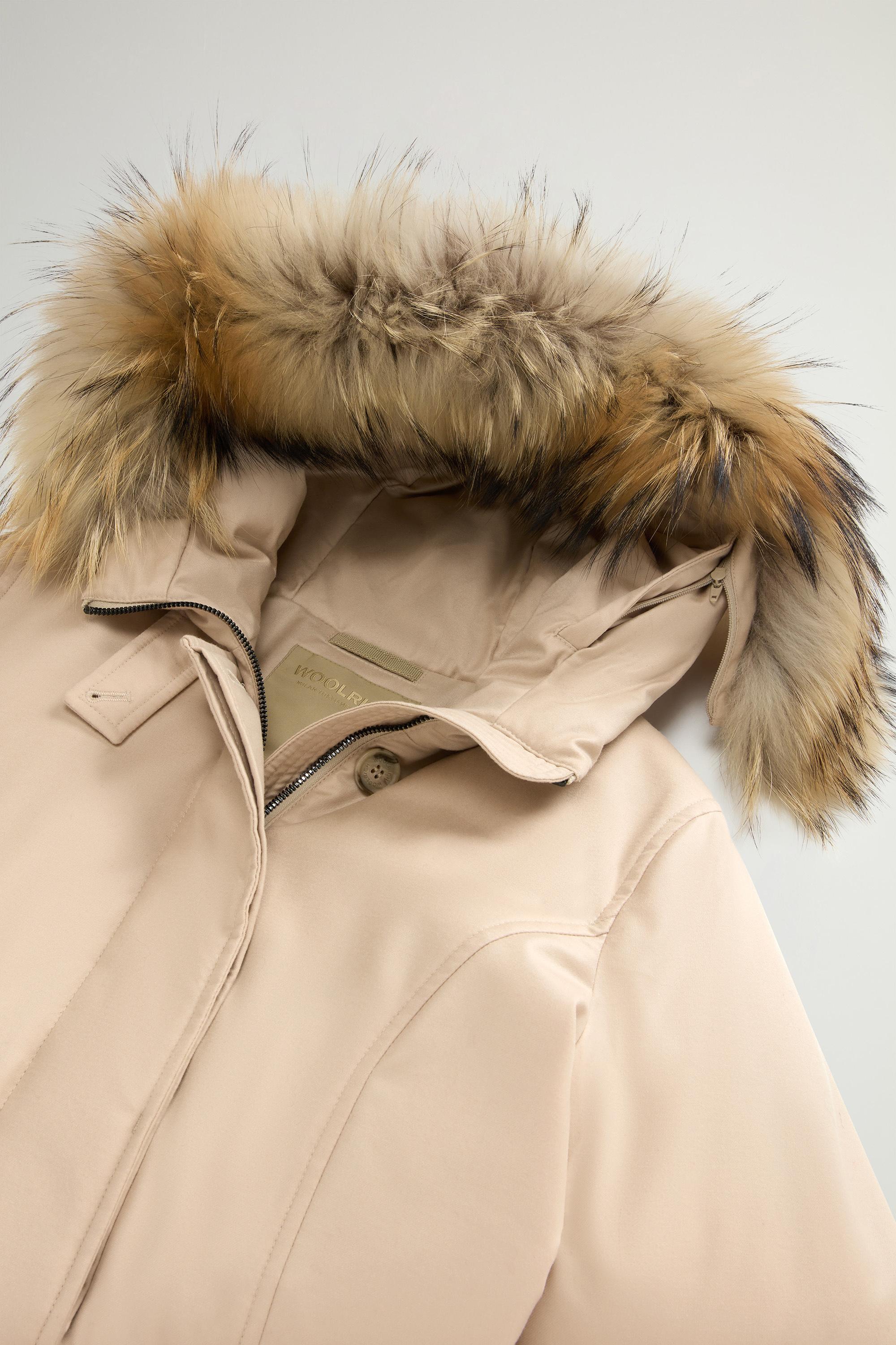 Arctic Parka in a Wool-Silk Blend Crafted Using a Loro Piana Fabric Beige photo 6 | Woolrich