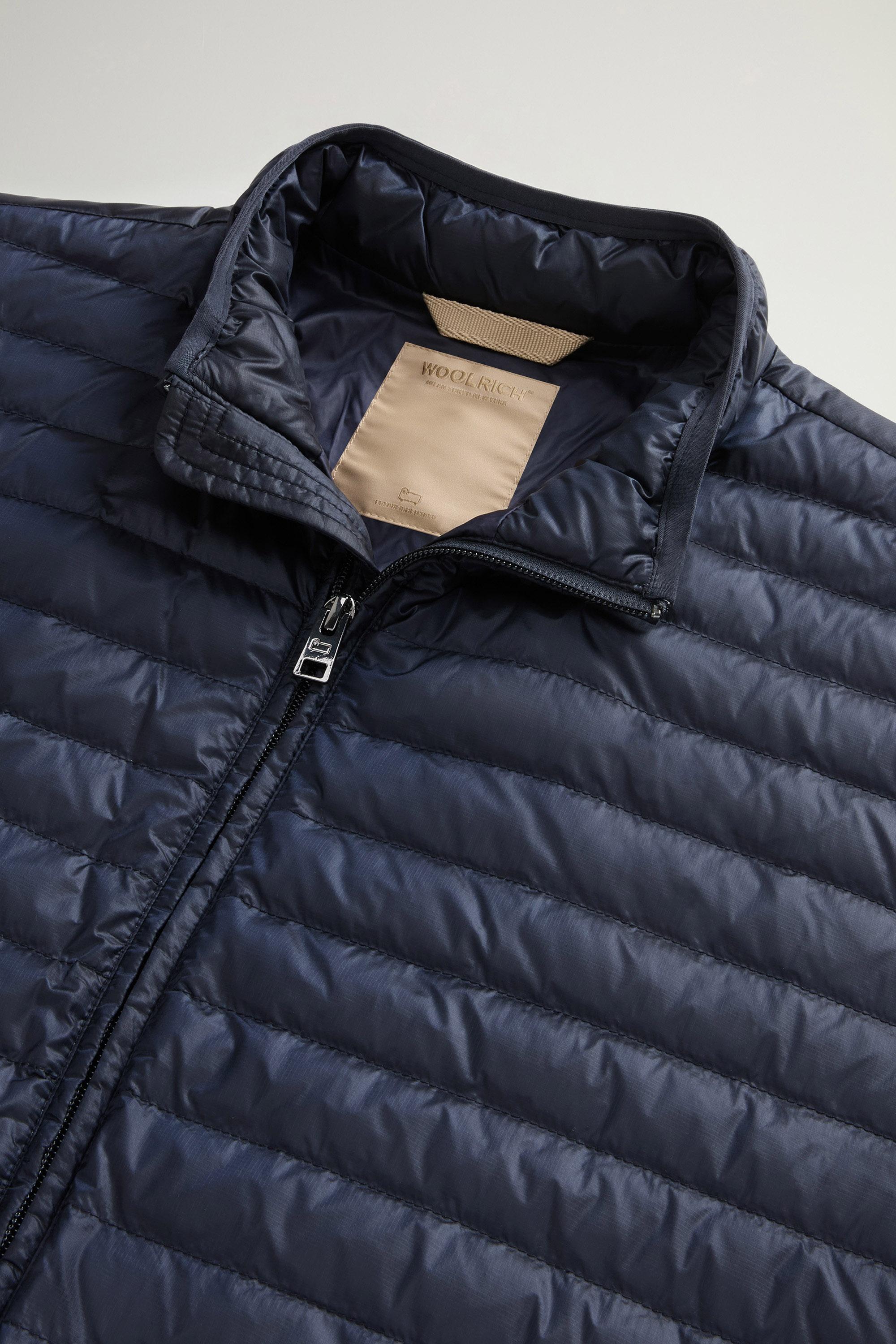 Lightweight Allen Down Jacket in Ripstop Nylon Blue photo 6 | Woolrich