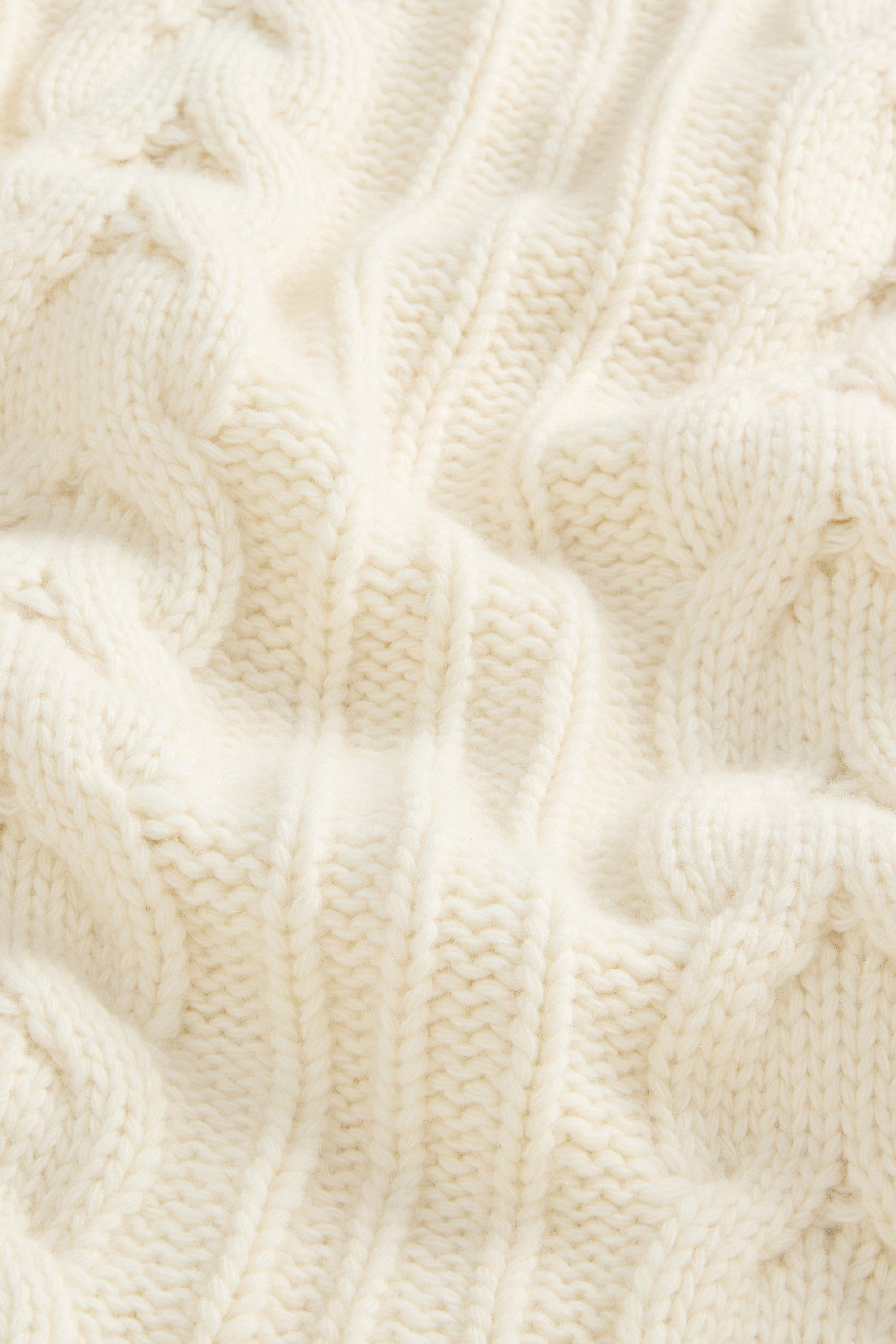 3GG ARAN LONG CARDIGAN White photo 7 | Woolrich